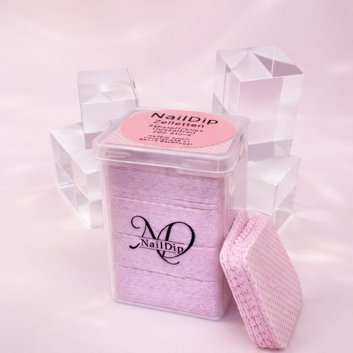 🌸 Zeletten rosa – 200 Stück in der Box, reißfest & weich