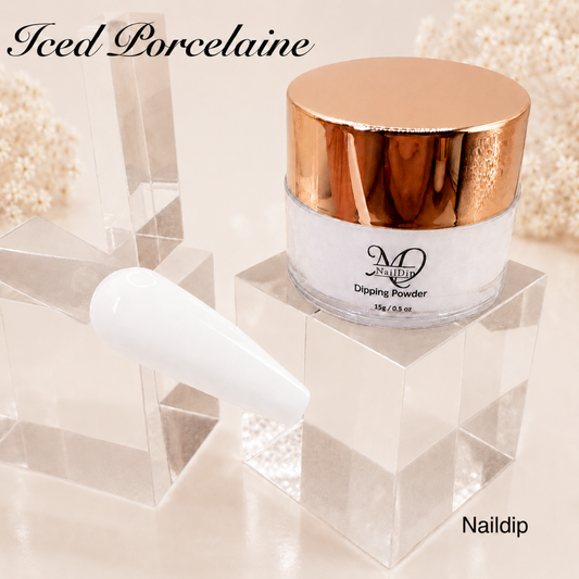 Iced Porcelain  Dipping Powder 15g – weiß| NailDip