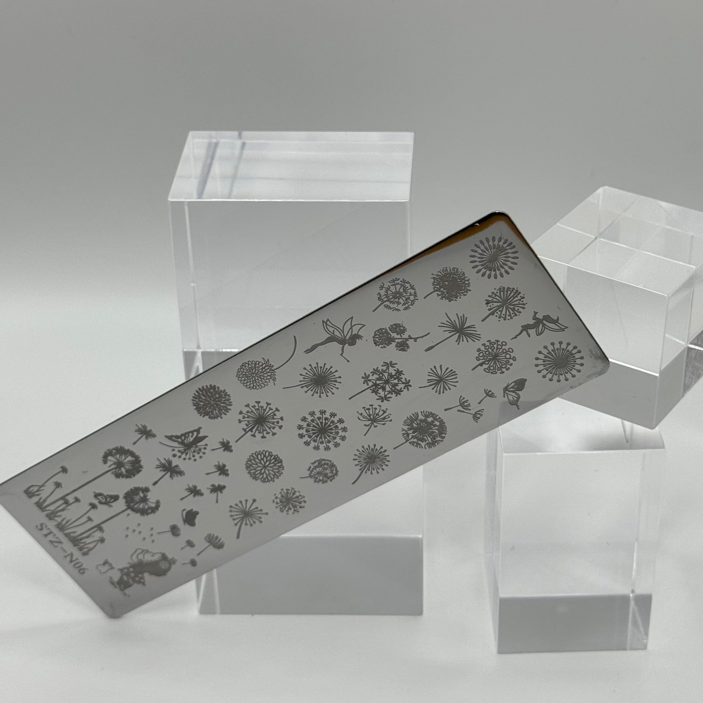 🧚🏻‍♀️Stempelplatte Elfen für Nail Art – Edelstahl Designschablone