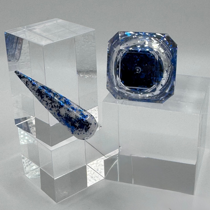 Nail Art Flakes – Night Blue Blattgold Effekt (0,4g Dose)