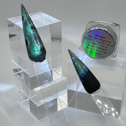 Cat Eye Pigment – Caribig Blue/Grün Chamäleon 3D Effekt (0,5g Dose)