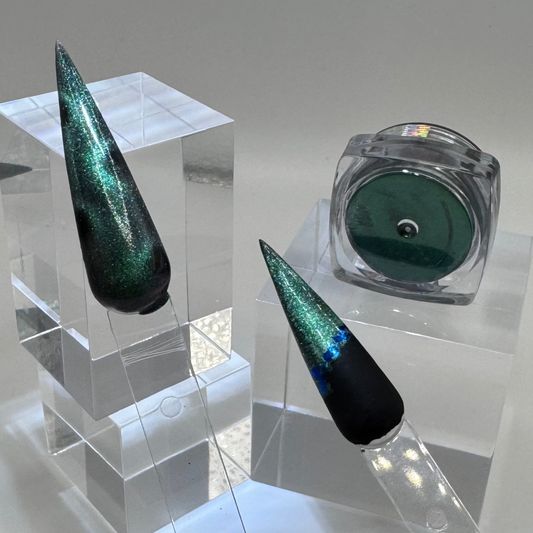 Cat Eye Pigment – Caribig Blue/Grün Chamäleon 3D Effekt (0,5g Dose)