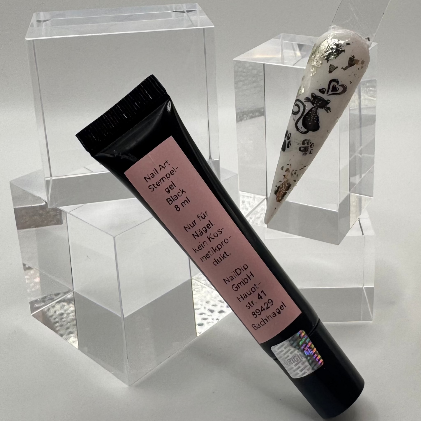 🖤 Stempelgel Schwarz (8 ml)