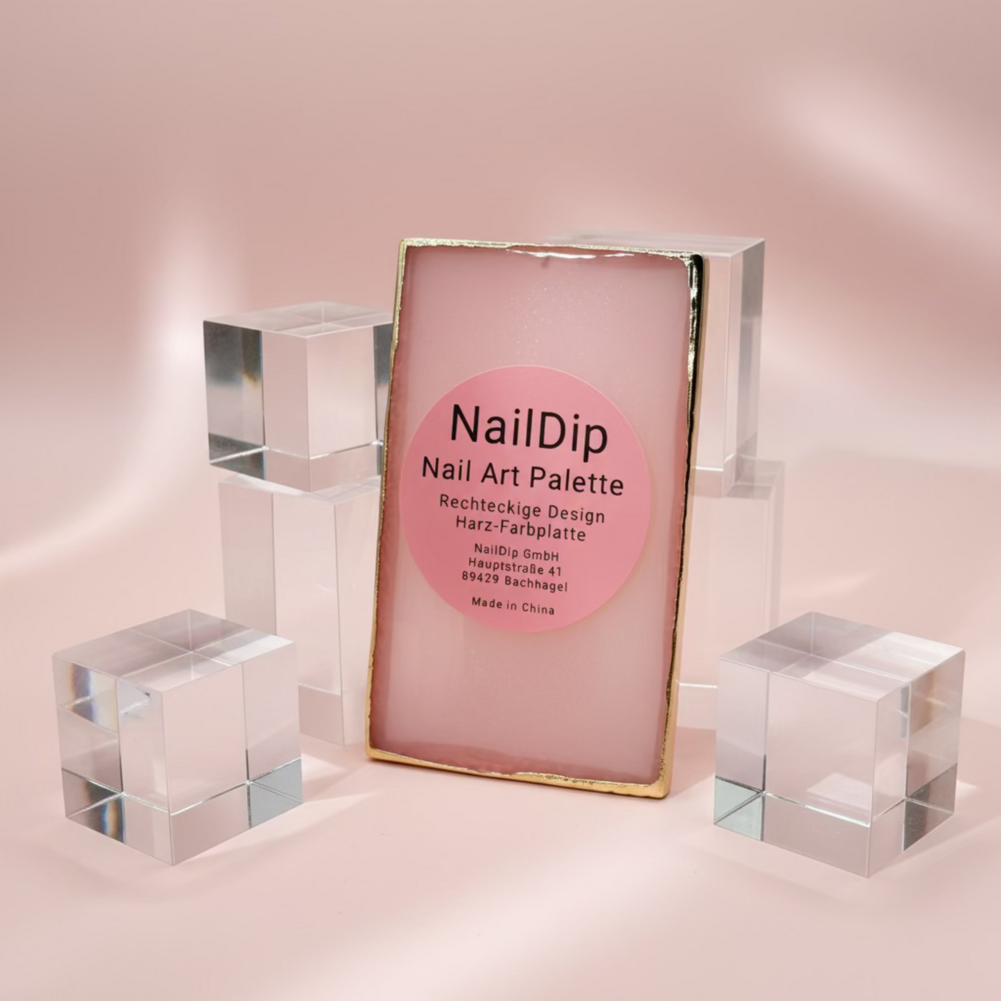 ✨ Nail Art Palette – Resin Rechteck Mini (Mixed Colors)