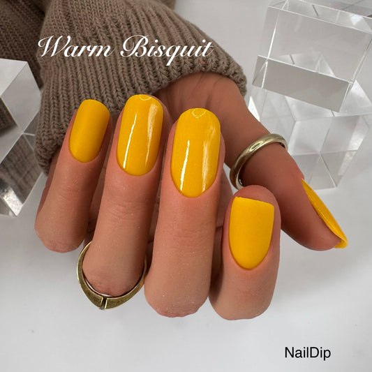 Warm Biscuit Dipping Powder 15g – warmes Gelb Dip Nägel | NailDip