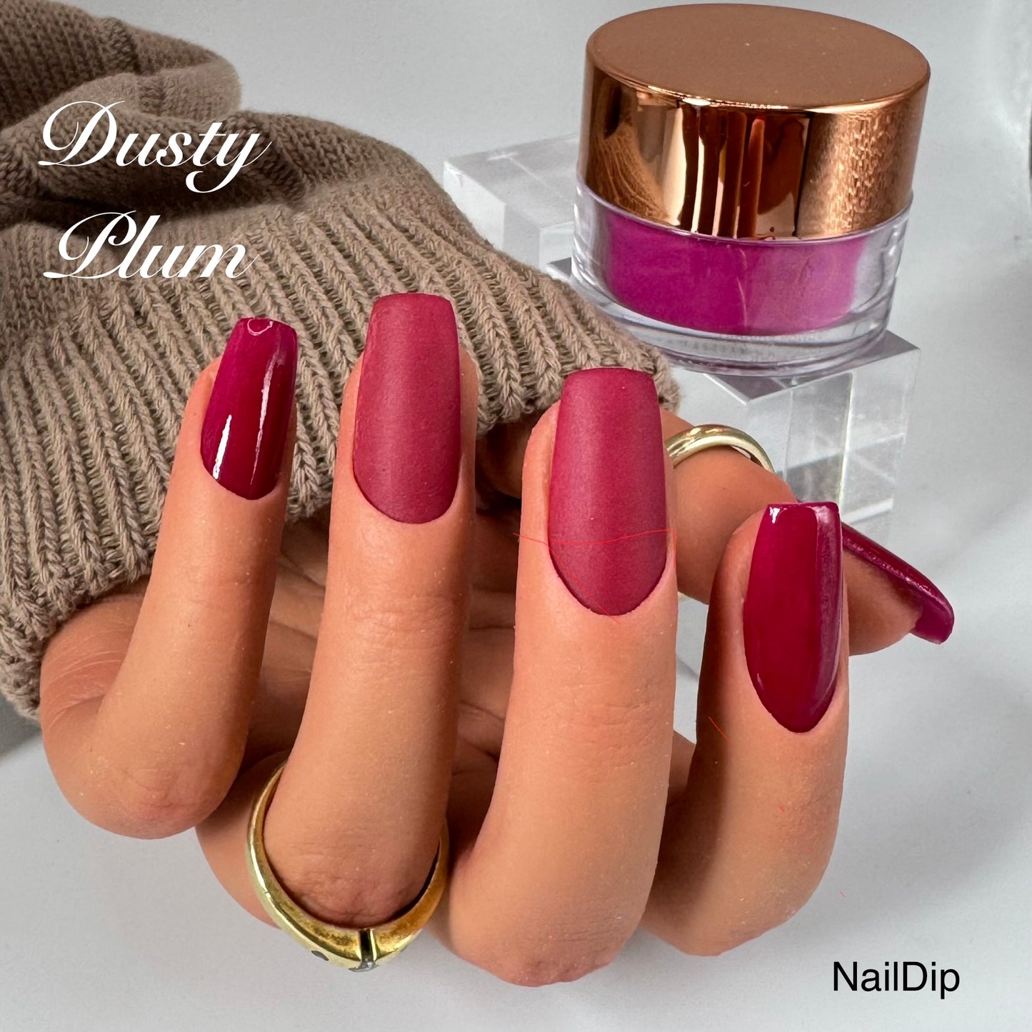 🍇 Dusty Plum – Dipping Powder 15g