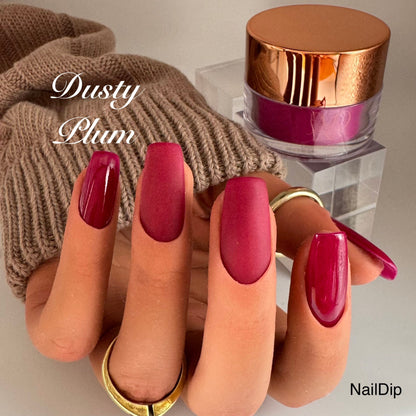 Dusty Plum Dipping Powder 15g – Rote/Violet  Dip Nägel | NailDip