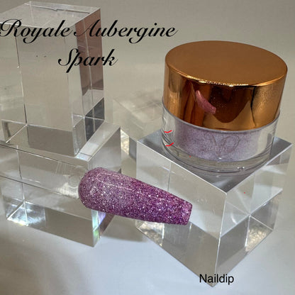 💜 Royale Aubergine Fast Dry – Dipping Powder 15g
