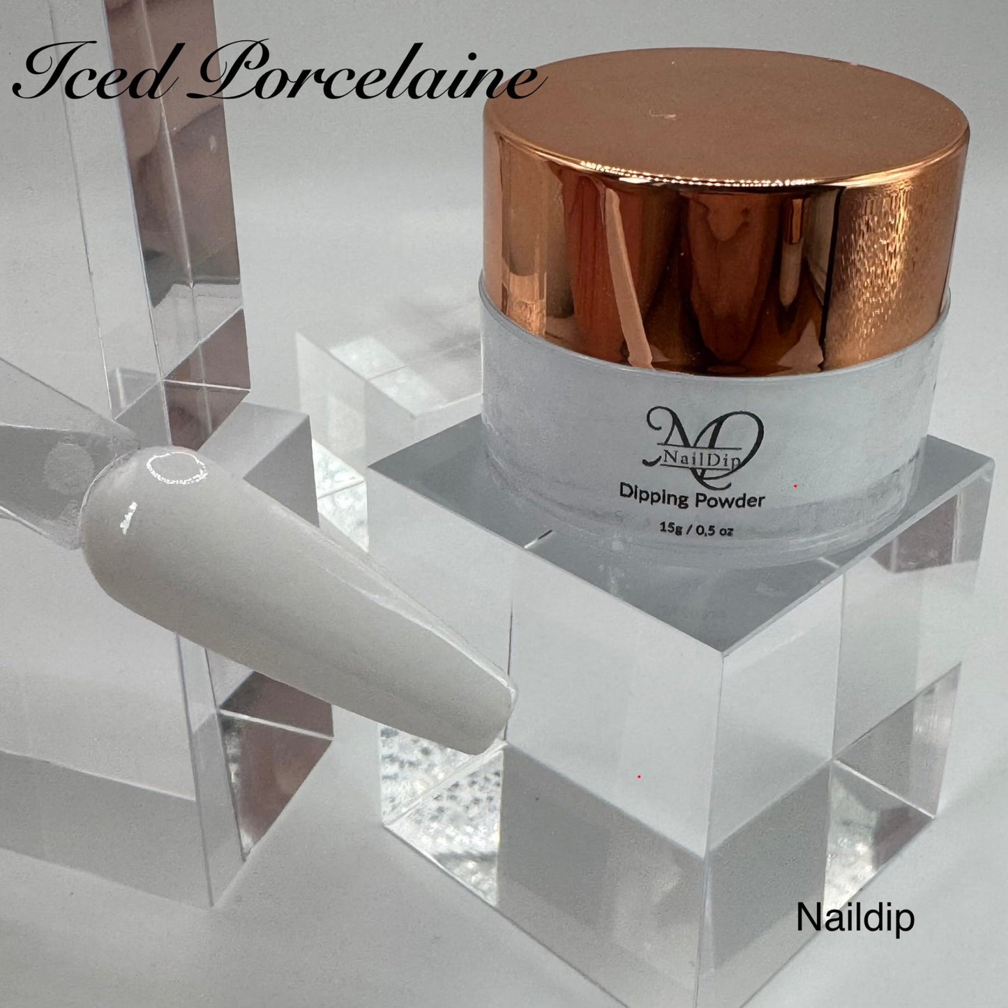 Iced Porcelain  Dipping Powder 15g – weiß| NailDip
