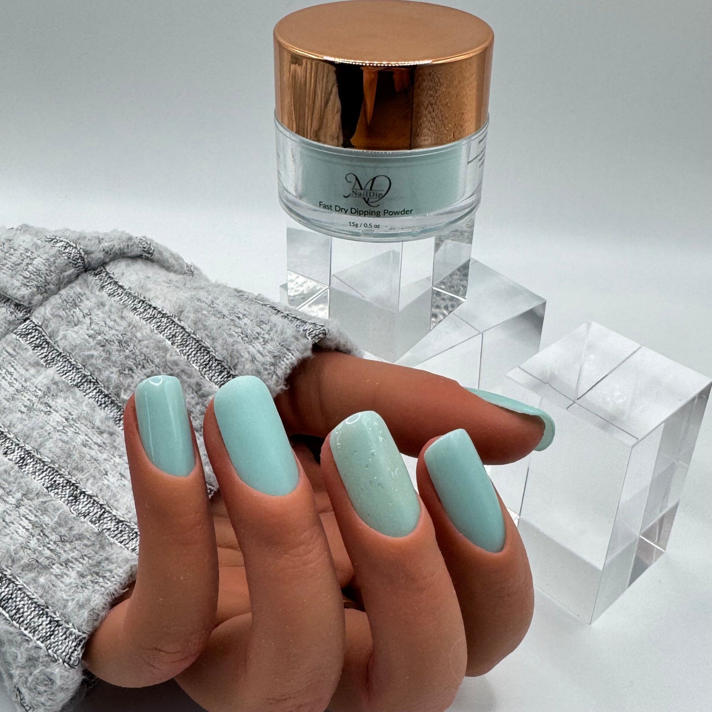 💧Soft Aqua – Fast Dry Dipping Powder 15g