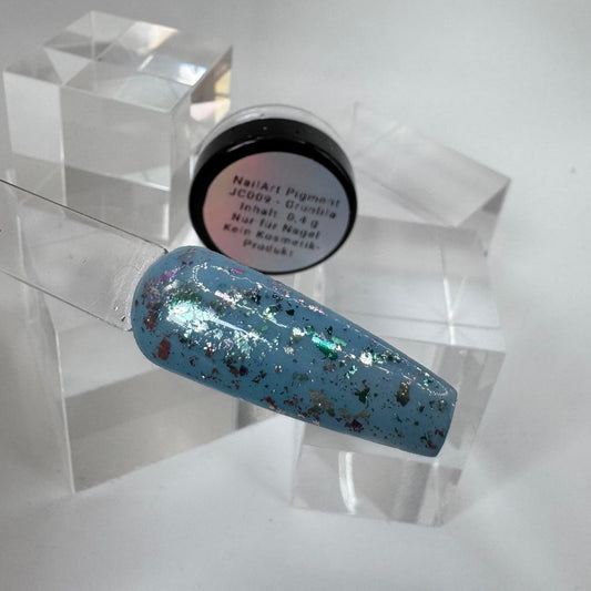 Chameleon Flakes – Grünlila | Ultra schimmernd für magische Designs (0,4 g Jar)