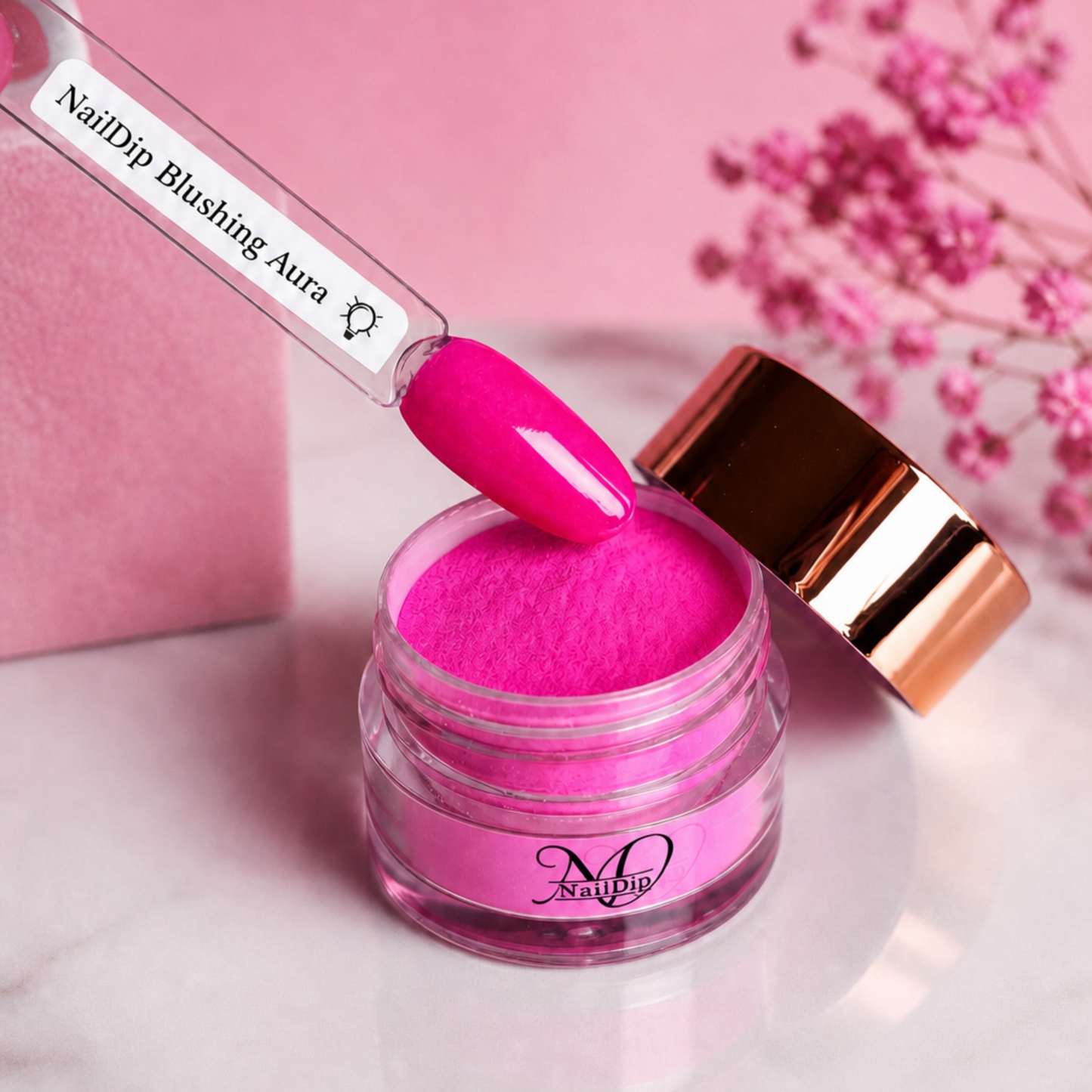 Blushing Aura Dipping Powder 15g – Pink mit UV Effekt