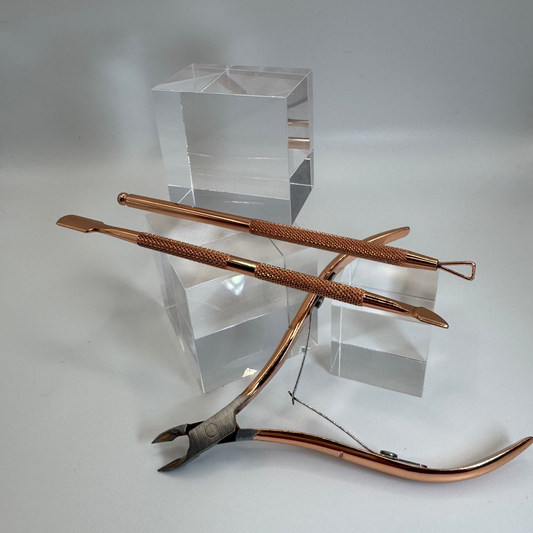 Rosegold Toolset – 3-teiliges Profi-Nagelhaut-Set