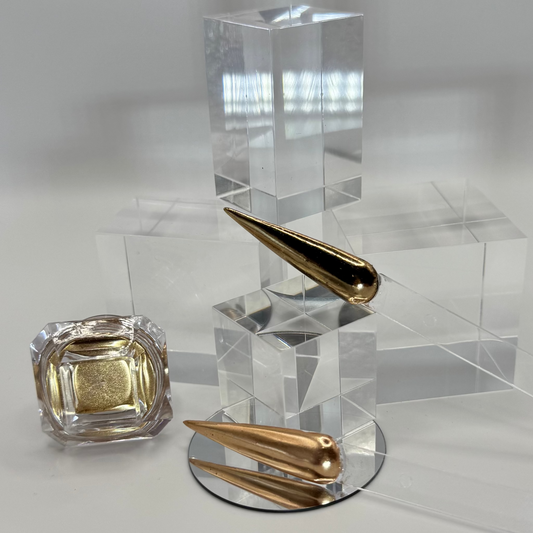 Mirror Chrome Powder Champagner-Ultra glänzender Spiegeleffekt (1 g)