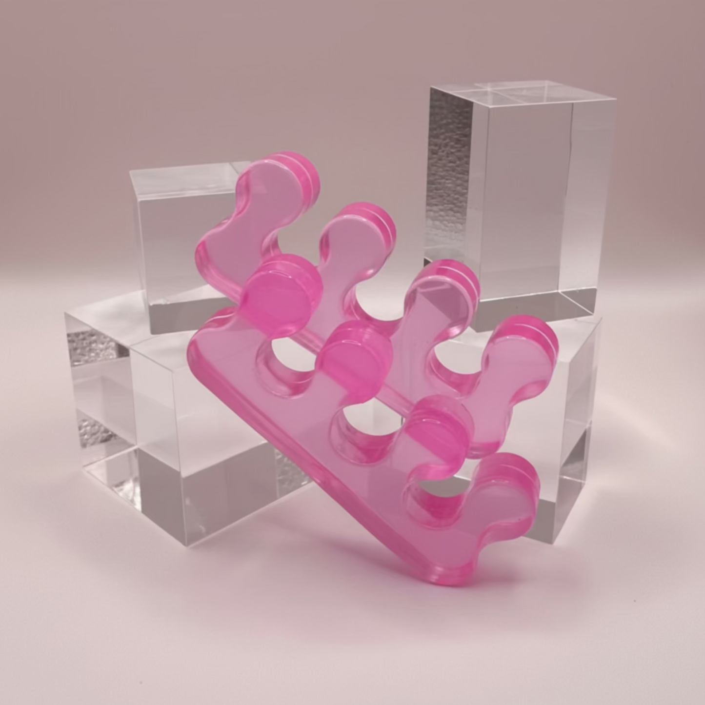 👣  Zehentrenner – Rosa Silikon