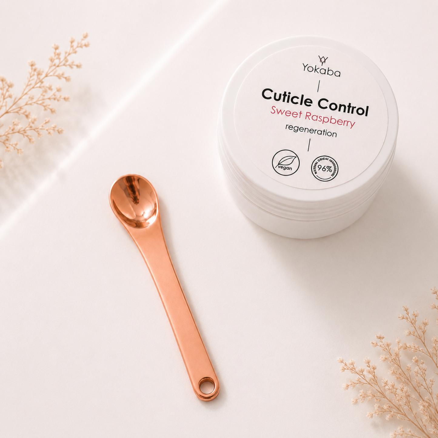 Creme-Löffel aus Edelstahl Roségold – Hygienischer Kosmetikspatel