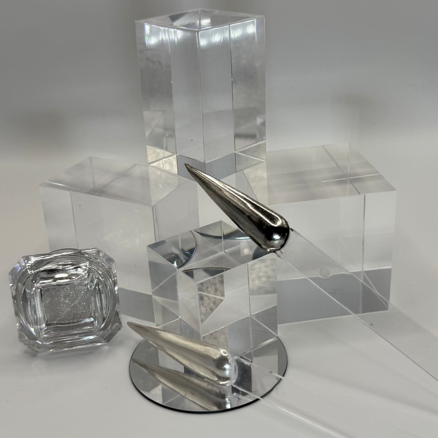 Mirror Chrome Powder Silber-Ultra glänzender Spiegeleffekt (1 g)