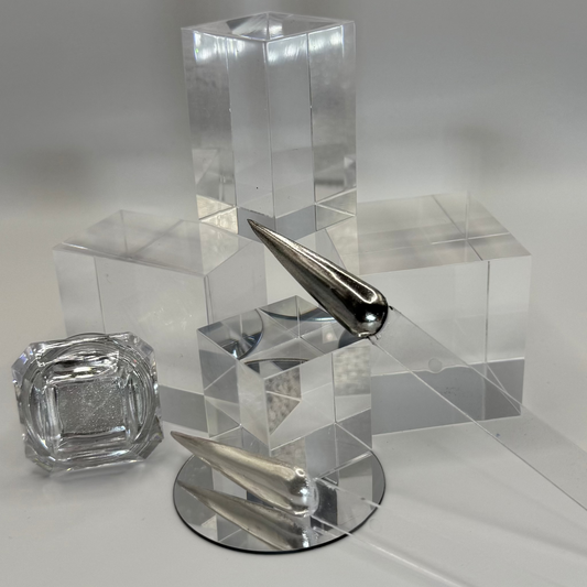 Mirror Chrome Powder Silber-Ultra glänzender Spiegeleffekt (1 g)