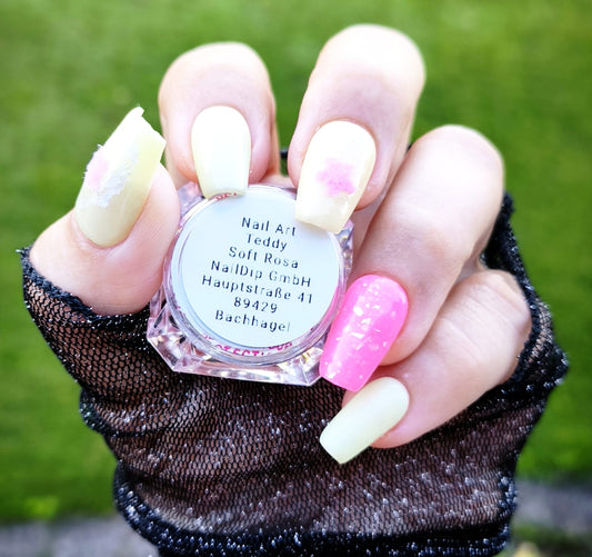 Nail Art Teddy Fasern – Soft Rosa 0,1 g