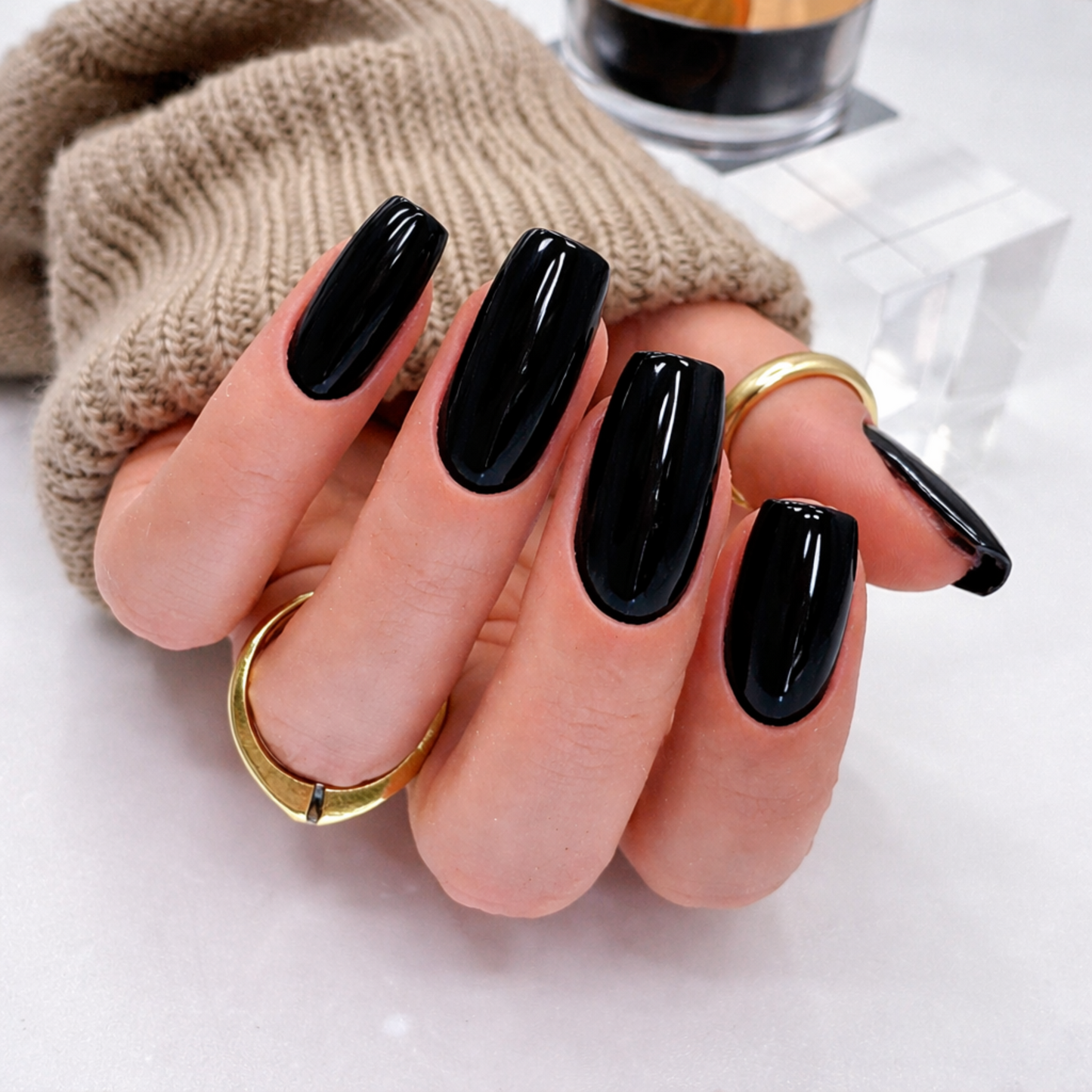 🖤 Super Black – Dipping Powder 15g