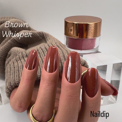 🟤Brown Whisper (schimmer)– Dipping Powder 15g
