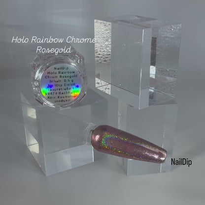 🌈 Holo Rainbow Chrome Rosegold (0,5 g Jar)