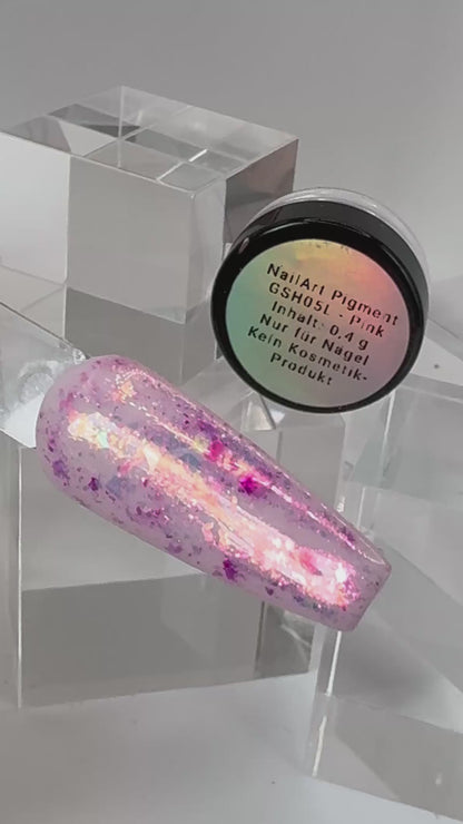 Chameleon Flakes – Pink | Ultra schimmernd für magische Designs (0,4 g Jar)
