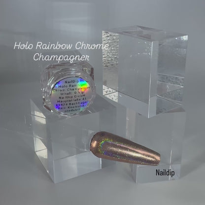 🌈 Holo Rainbow Chrome Champagner (0,5 g Jar)